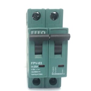 FEEO FPV-63 25A 2P (2 Polo) 550VDC Magneto Termico CC Corrente Continua